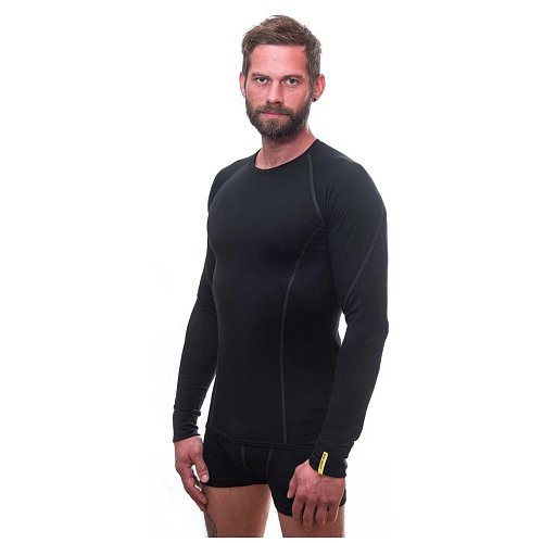 Triko dlouhý rukáv Sensor Merino černá extremsport.cz
