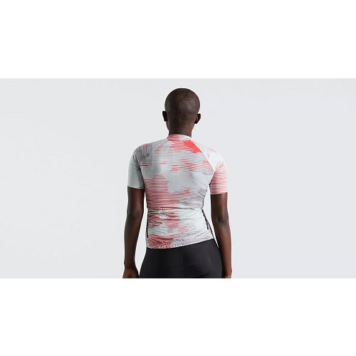 Cyklistický dres dámský SL BLUR JERSEY SS WMN Spruce extremsport.cz