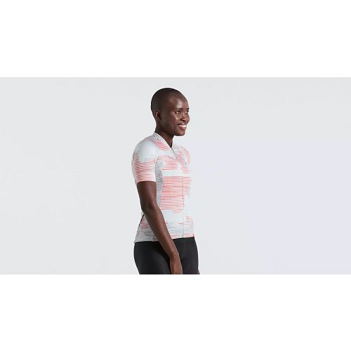 Cyklistický dres dámský SL BLUR JERSEY SS WMN Spruce extremsport.cz