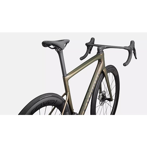 Silniční kolo Specialized S-Works Tarmac SL8 SRAM RED AXS Gloss Cypress Metallic/Magenta to Gold Pearl/Satin Black Metallic extremsport.cz