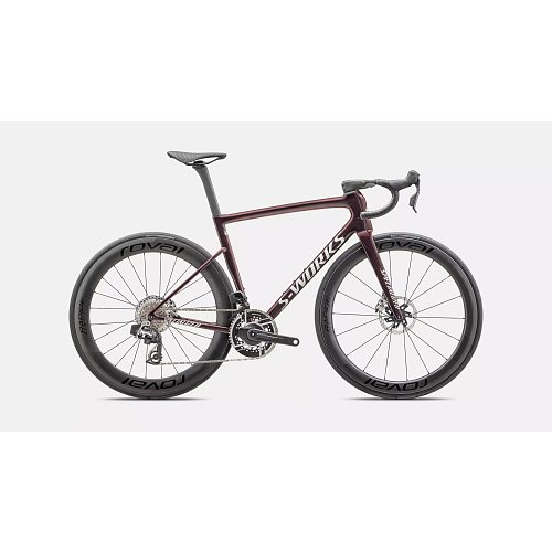 Silniční kolo Specialized S-Works Tarmac SL8 SRAM RED AXS Gloss Solidity/Red to Black Pearl/Metallic White Silver extremsport.cz