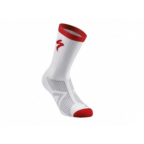 Ponožky SPECIALIZED SL ELITE white/red