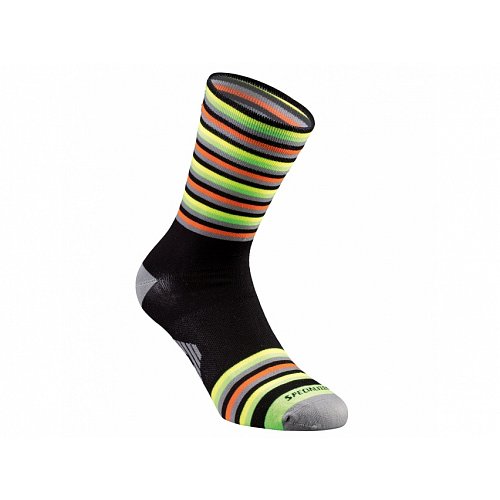 Ponožky SPECIALIZED FULL STRIPE black/anthracit/dk green