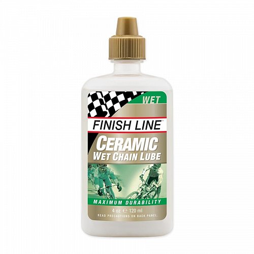 Olej na řetěz FINISH LINE Ceramic Wet 4oz/120ml-kapátko