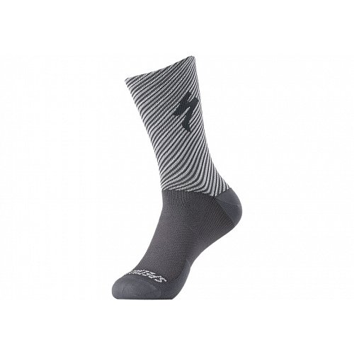 Ponožky Specialized Soft Air Tall Slate/Dove Grey Stripe