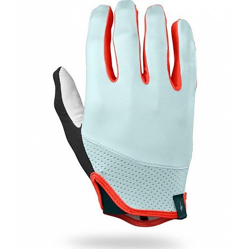 Rukavice Specialized Trident Long Finger Baby Blue/Rocket Red