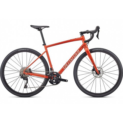 Gravel kolo Specialized Diverge Elite E5 Satin Redwood/Gloss White/Chrome/Clean 2022