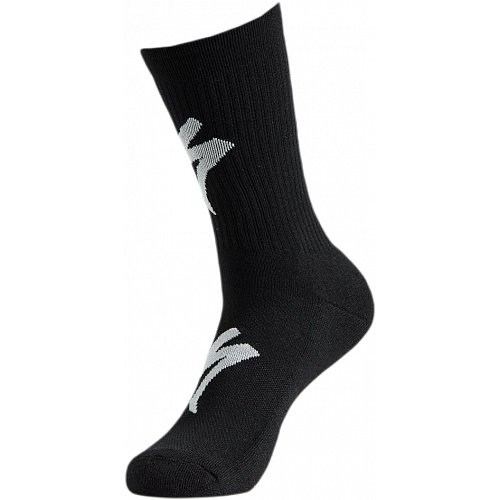 Ponožky Specialized Techno MTB Tall Logo Black/White