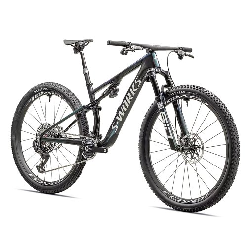 Horské kolo Specialized S-Works Epic 8 Gloss Carbon/Astral Blue/Electric Green/Cyan Edge Fade/Metallic White Silver extremsport.cz