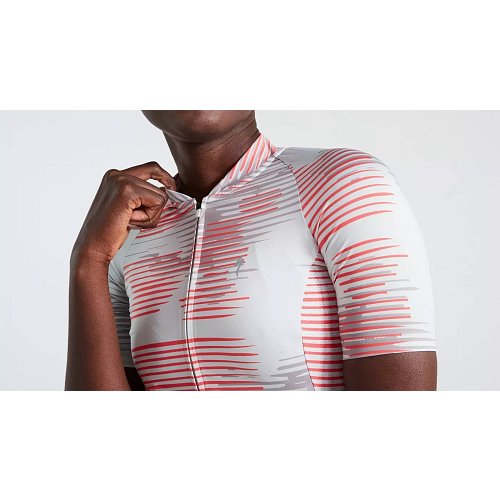 Cyklistický dres dámský SL BLUR JERSEY SS WMN Spruce extremsport.cz