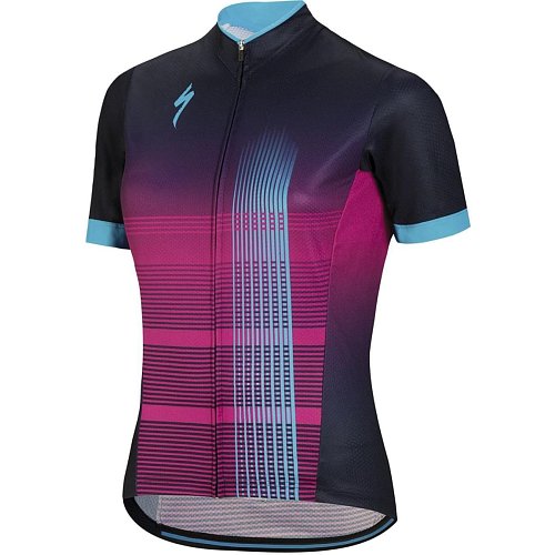 Cyklistický dres dámský Specialized RBY COMP Jersey SS Wmn Blue/Violet/Neon Blue extremsport.cz