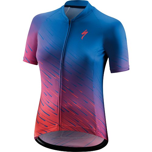 Cyklistický dres dámský Specialized SL Jersey SS Wmn Blue/Acid Pink extremsport.cz