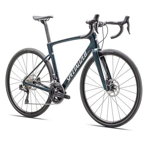 Silniční kolo Specialized Roubaix SL8 Comp Gloss Lagoon Tint Over Carbon / Morning Mist extremsport.cz